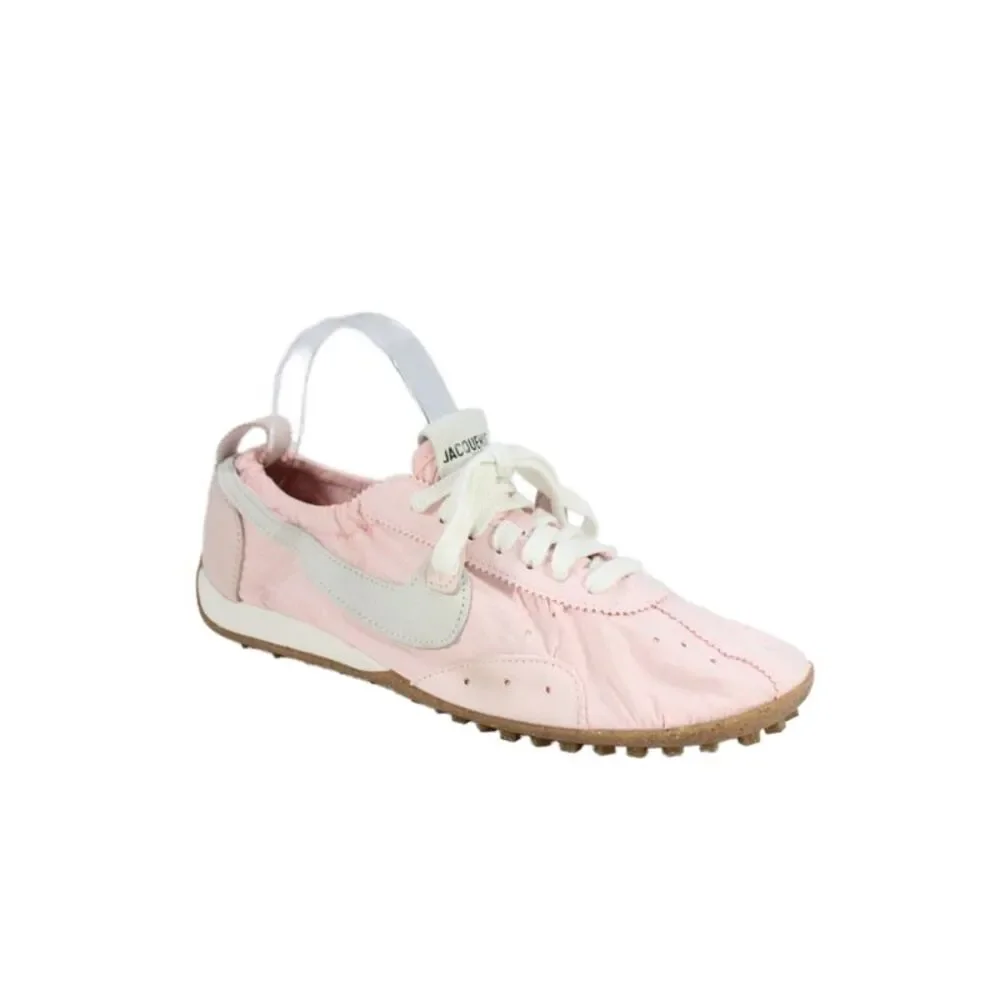 Nike X Jacquemus Womens Low Top Lace Up Sneakers Pink White Size 10